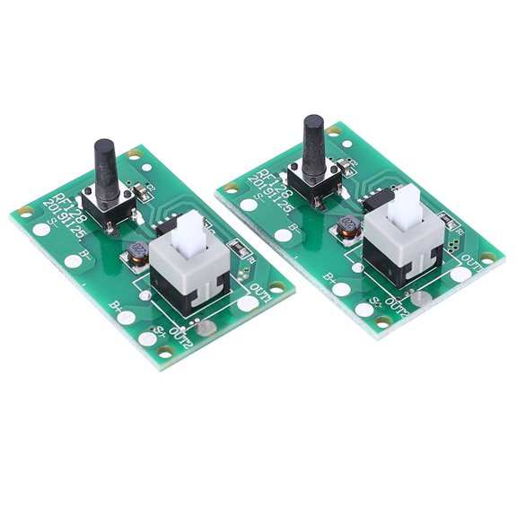 2 Pack Solar Lamp String Controller Module Circuit Board, 1.2V 8-Mode Solar Controller DIY Replacement Parts, 1.5 in x 1 in