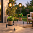 Led Florring 2 Pack Solar Lights Outdoor With Plant Stands Floor Lamp Led Edison ...