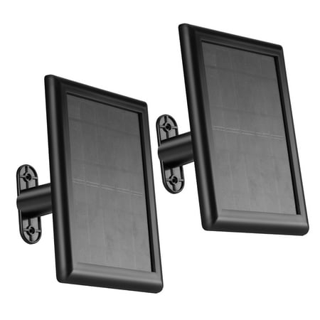 2-Pack Solar Panel for Ring Camera Compatible with Ring Spotlight Cam Battery, Ring Stick Up Cam Battery & BLINK XT/XT2 & Blink Outdoor Camera with Weatherproof Micro USB Connector