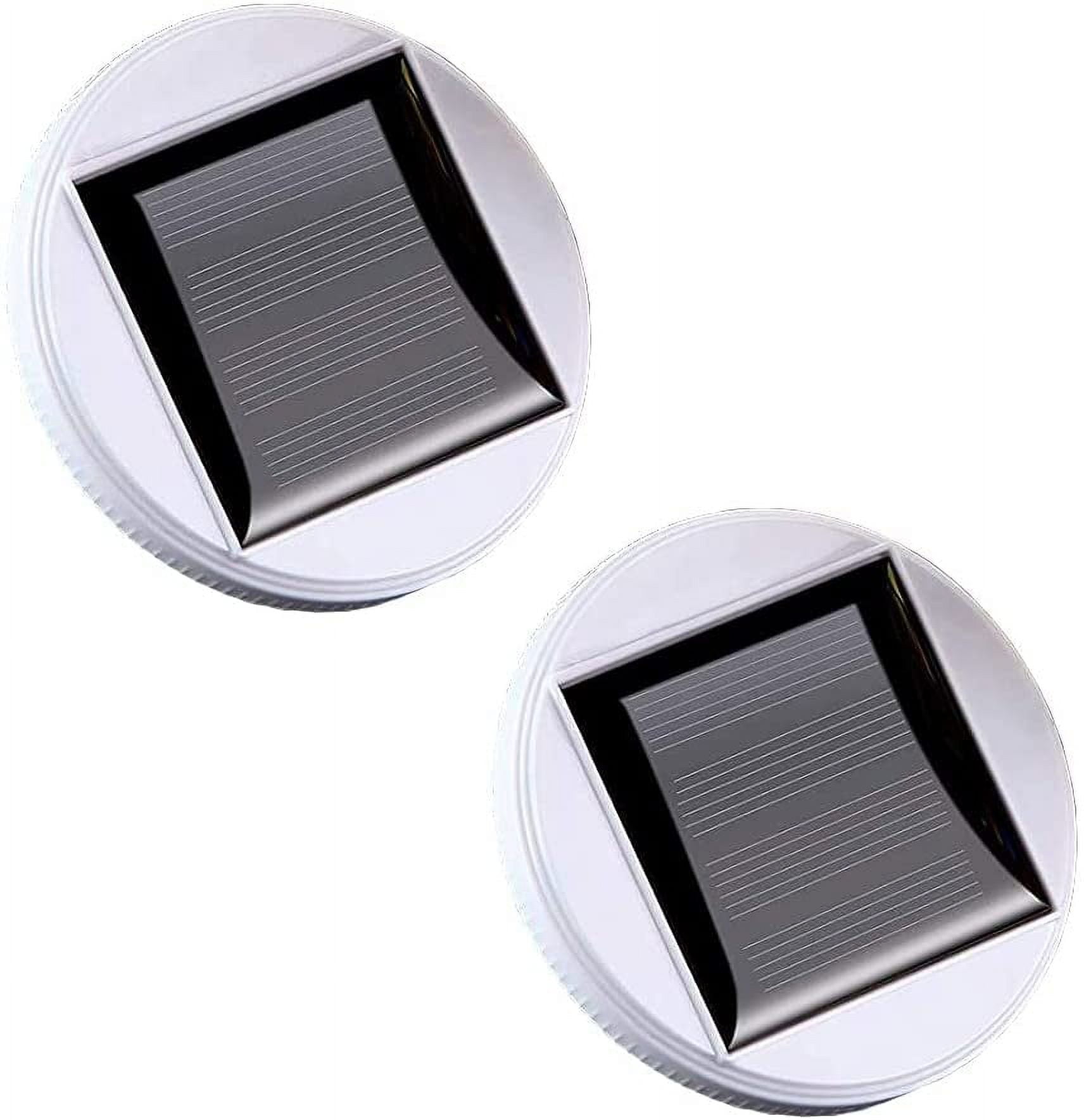 2 Pack Solar Light Replacement Tops(3.23 Inch Top, 2.83 Inch Bottom), Waterproof Replacement Solar Lantern Parts For Outdoor Hanging Lanterns DIY Table Lights Garden Patio Decor