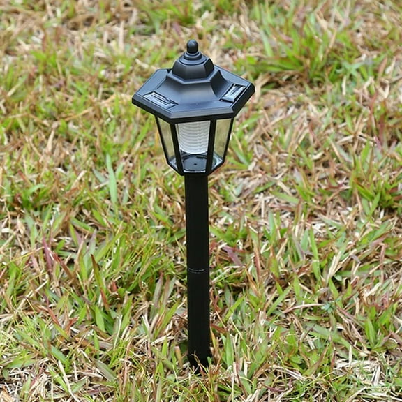 2 Pack Solar Pathway Lights Bright Outdoor Garden Stake Glass Stainless Steel IP65 Waterproof Landscape Lighting for Yard Walkway Black