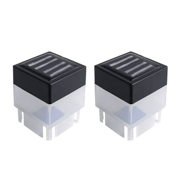 2 Pack Solar Post Cap Lights, Outdoor Fence Post Lights Solar Powered Caps for Deck, Patio, Garden Decor, Warm White High Brightness LED Lighting