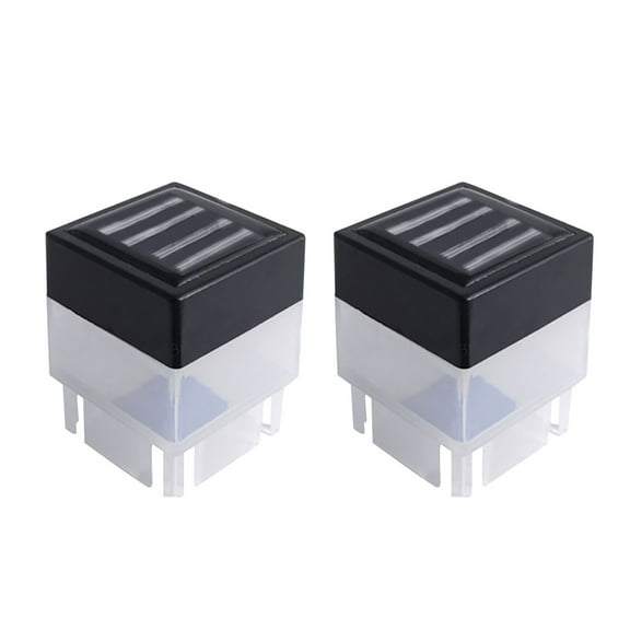 2 Pack Solar Post Cap Lights, Outdoor Fence Post Lights Solar Powered Caps for Deck, Patio, Garden Decor, Warm White High Brightness LED Lighting