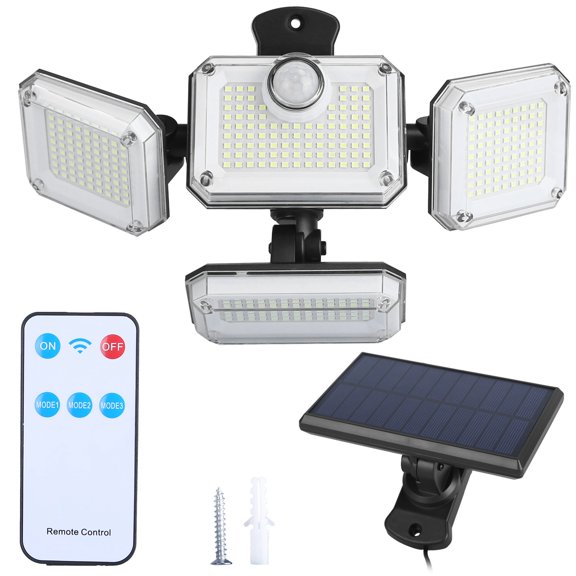 2-Pack Solar Motion Wall Lights (IP44, Waterproof)