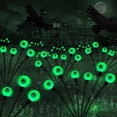 thumbnail image 1 of 2 Pack Solar Scary Eyeball Lights 16LED Halloween Garden Lights Green Spooky Lights Waterproof Halloween Stake Lights Halloween Outdoor Decorations for Pathway, 1 of 7