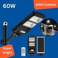 thumbnail image 1 of 2-Pack Solar Street Lights Outdoor Waterproof,6000LM Dusk to Dawn,6500K Motion Sensor with Remote Control, 1 of 6