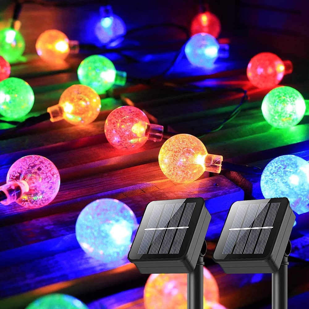 Solar powered color 2024 changing string lights