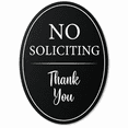 2-Pack No Soliciting Sign - 4.0" x 5.0" Waterproof Acrylic No ...