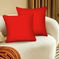 thumbnail image 1 of 2-Pack Solid Pillow Covers, Qiopertar Under $5 2PCS Pillow Cover Modern Solid Color Cushion Pillow Backrest Pillow Cover, 1 of 6