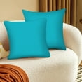 thumbnail image 1 of 2-Pack Solid Pillow Covers, Qiopertar Under $5 2PCS Pillow Cover Modern Solid Color Cushion Pillow Backrest Pillow Cover, 1 of 6