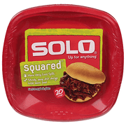 ( 2 Pack ) Solo Grips 9 In Plates, Plastic, 20 Count