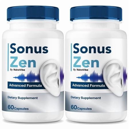 (2 Pack) Sonus Zen Capsules – Original Formula with a Premium, Natural Blend to Support Ear Health, Hearing Comfort & Auditory Balance | Clean and Gentle, Easy-to-Take Daily Pills (120 Capsules)