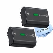 2-Pack Sony NP-FZ100 Battery for Sony Alpha a1 II, a1, a7R V, a7R IVA, a7R III, a7R IIIA, a7 IV, a7 III, a7C, a7C II, a7CR, a7S III, a6600, a6700, ZV-E1, ZV-E10 II & More Cameras Bulk Packaging