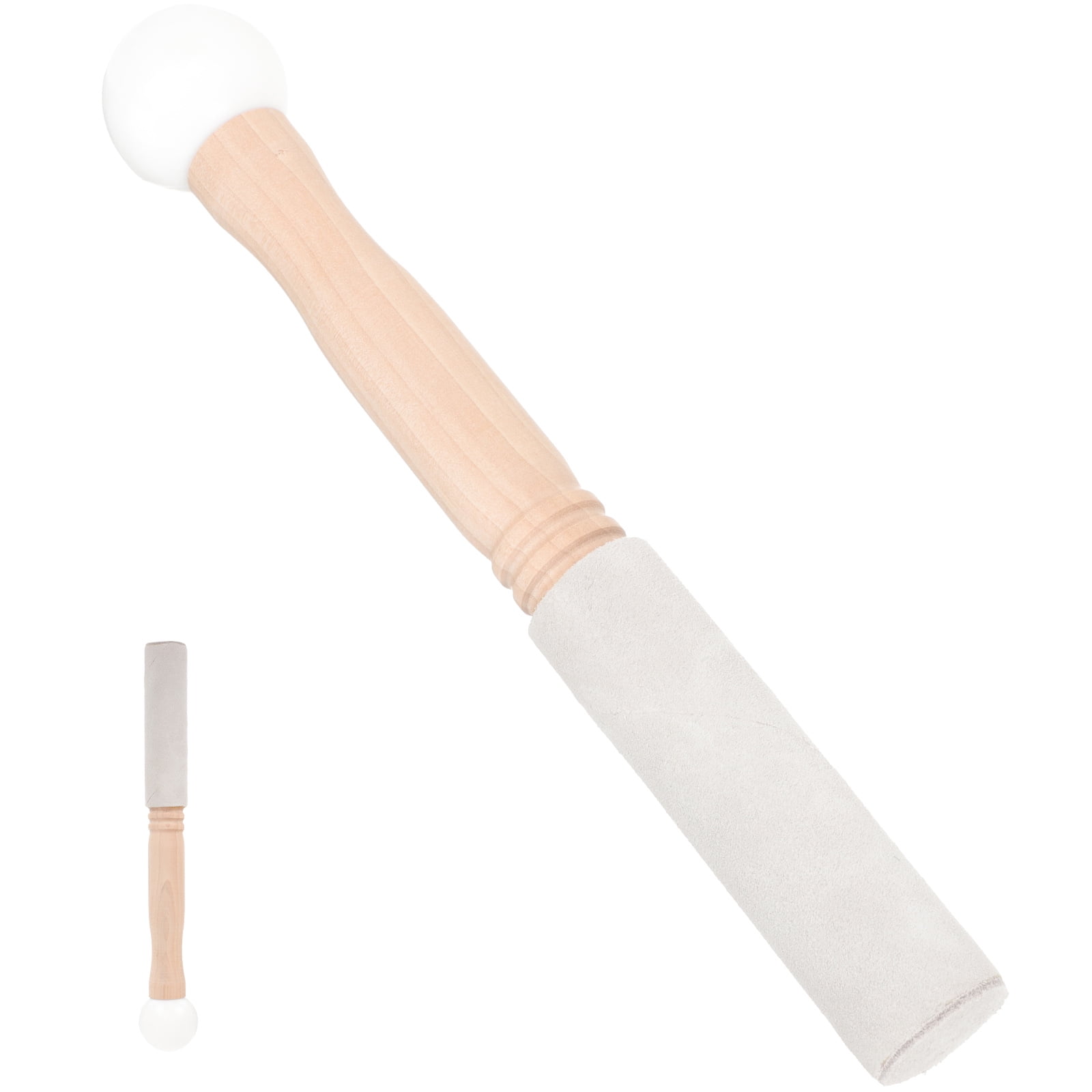 2 Pack Sound Bowl Wooden Bowl Mallet Tibetan Bowl Wooden Stick Nepalese