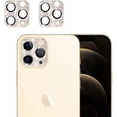 thumbnail image 1 of [2 Pack] Southwit Bling Crystal Camera Lens Protector Glitter Diamond Metal Lens Cover Glass Screen Full Protector Compatible with iPhone 12 Pro Max-Rose Gold, 1 of 5