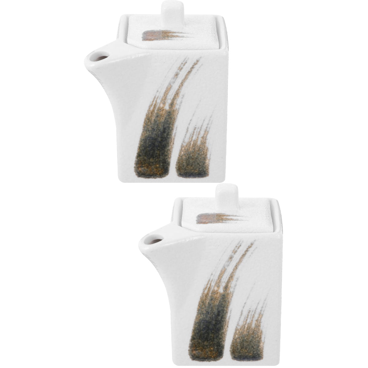 2 Pack Soy Sauce Bottle Bowl Dispenser Japanesestyle Ceramic Vinegar