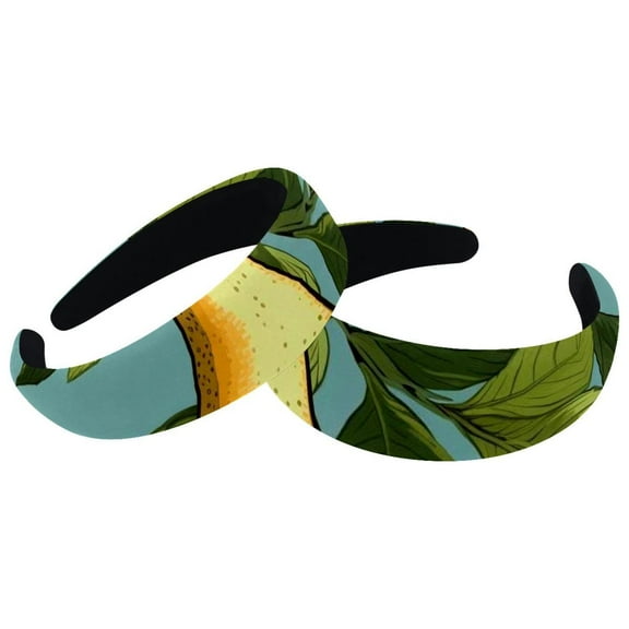 2 Pack Spa Headband for Washing Face Makeup Headband Bubble Soft Hairband for Women Girl Puffy Padded Head-wear Thick Hair Accessory, Pear