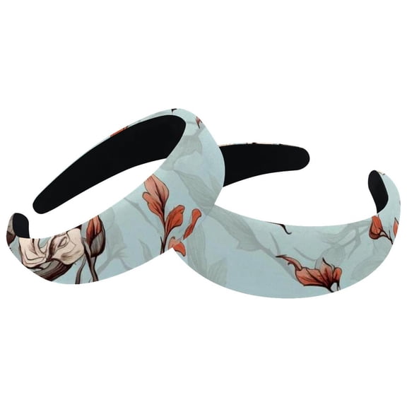 2 Pack Spa Headband for Washing Face Makeup Headband Bubble Soft Hairband for Women Girl Puffy Padded Head-wear Thick Hair Accessory, Tree