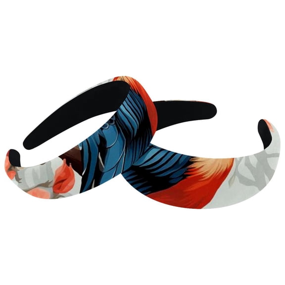 2 Pack Spa Headband for Washing Face Makeup Headband Bubble Soft Hairband for Women Girl Puffy Padded Head-wear Thick Hair Accessory, Woodpecker