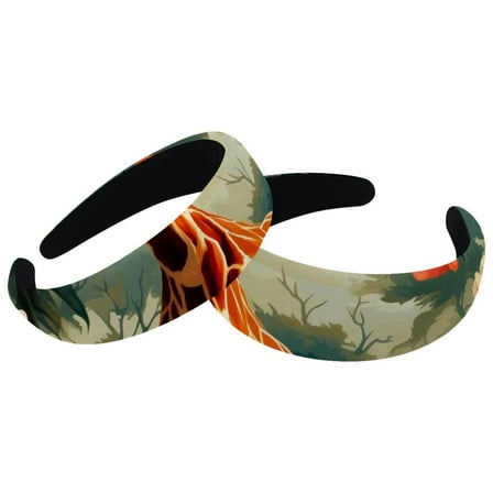 2 Pack Spa Headbands for Women Ladies- Puffy Makeup Headband Deer Hair Bands for Washing Face
