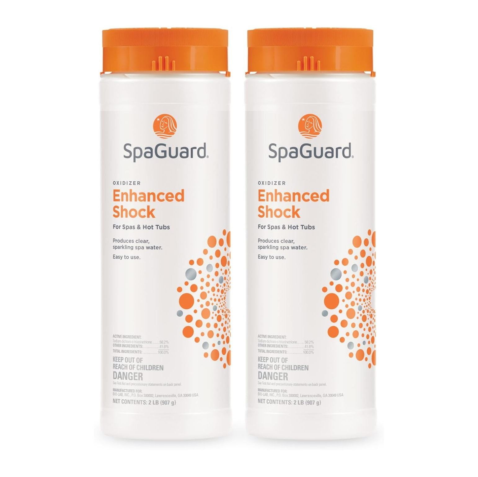 2 Pack SpaGuard Enhanced Shock for Spa 2lb Granular Hot Tub Oxidizer