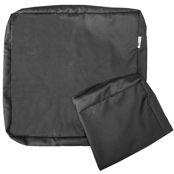 2 Pack Space Gray Covers 25"x25"x5" for Outdoor Deep Seat Cushions, Patio Chairs, Sofas and Love Seats