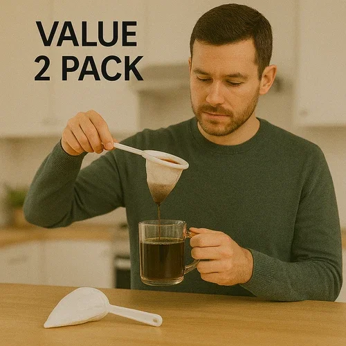 2 Pack Spanish Coffee Filter Strainer Colador De Cafe Flannel Cloth 7 Inch