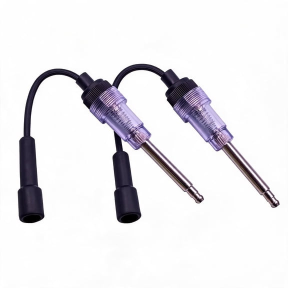 2 Pack Spark Plug Tester, Inline Spark Tester with Indicator Light, 6-12V Ignition Coil Tester Diagnostic Tool for Cars, Trucks, Motorcycles, Lawn Mowers and Small Engines