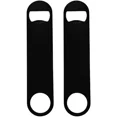 thumbnail image 1 of 2 Pack Speed Beer Bottle Opener For Bartenders Party Flat Stainless Black Coated, 1 of 6