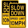 thumbnail image 1 of (2 Pack) Speed Limit 25 MPH Sign-12"x16"Slow Down Traffic Sign - UV Printed Engineer Grade Reflective Metal,Rust Free Aluminum,Weather Resistant,Waterproof, 1 of 5