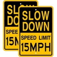 thumbnail image 1 of (2 Pack) Speed Limit 25 MPH Sign-12"x16"Slow Down Traffic Sign - UV Printed Engineer Grade Reflective Metal,Rust Free Aluminum,Weather Resistant,Waterproof, 1 of 5