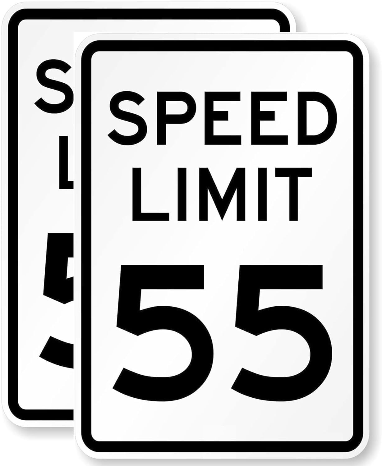 2 Pack Speed Limit 5 MPH Signs - 12