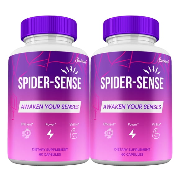 (2 Pack) Spider Sense Capsules for Men, Advanced Formula, All-Natural Formula Maximum Strength, SpiderSense Pills, Performance Supplement