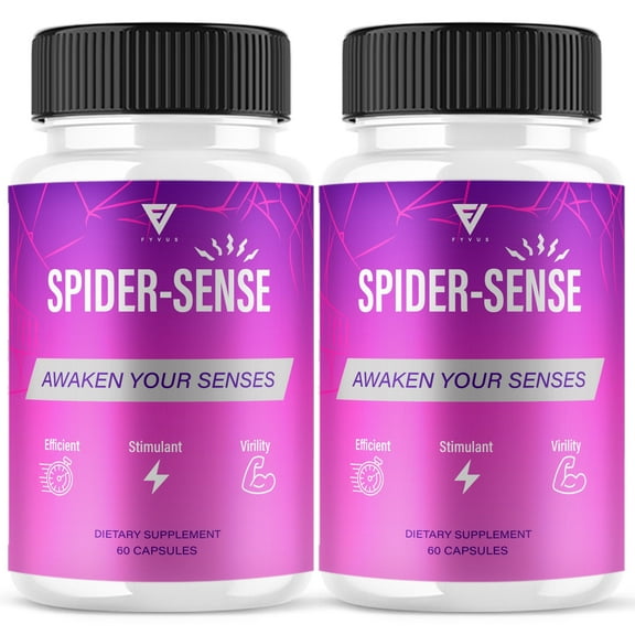 (2 Pack) Spider Sense Pills SpiderSense Supplement Max Strength (120 Capsules)