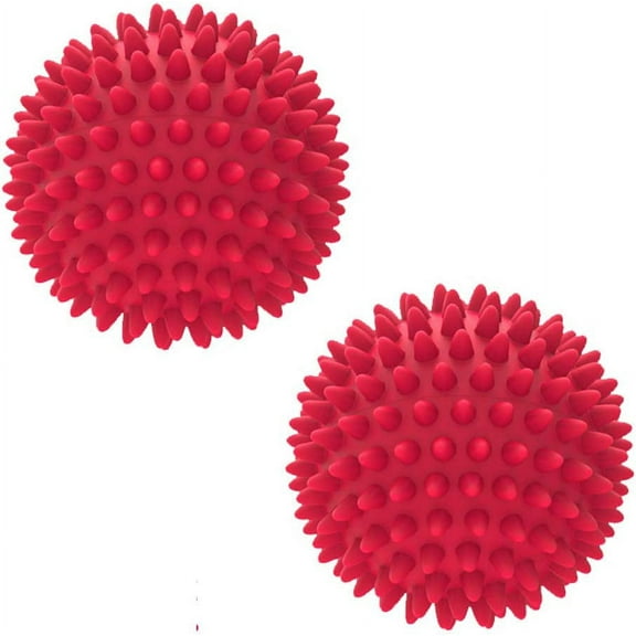 2 Pack Spiky Foot Massage Balls Hard Ball Set for Trigger Point Therapy, Reflexology Myofascial Release, Muscle Recovery , Yoga Pain Relief