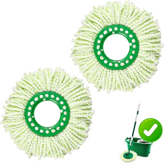 2 Pack Spin Mop Replacement Head for Libman Tornado Spin Mop System,Machine Washable & Reusable for Libman Mop Head Replacement Refill for Libman Tornado Mop Head