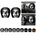 thumbnail image 1 of 2 Pack Spooky Car Seat Headrest Protectors, Stretchy Scary Face Spandex Covers, Washable Halloween Vehicle Costume Accessories for Cars SUVs Trucks Vans, 1 of 8