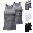 thumbnail image 1 of 2 Pack Sport Gym Tank Tees Compression Body Shaper Sleeveless Vest Shirts Stretchy Basketball Workout Tops, 1 of 5