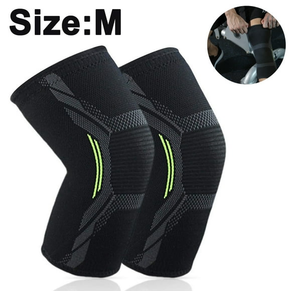 2 Pack Sports Knee Wraps, Extra Long Elastic Knee Brace Compression Bandage Brace Support for Cross Training WODs, Gym Workout, Weightlifting, Fitness & Powerlifting All-Purpose Support Wrap
