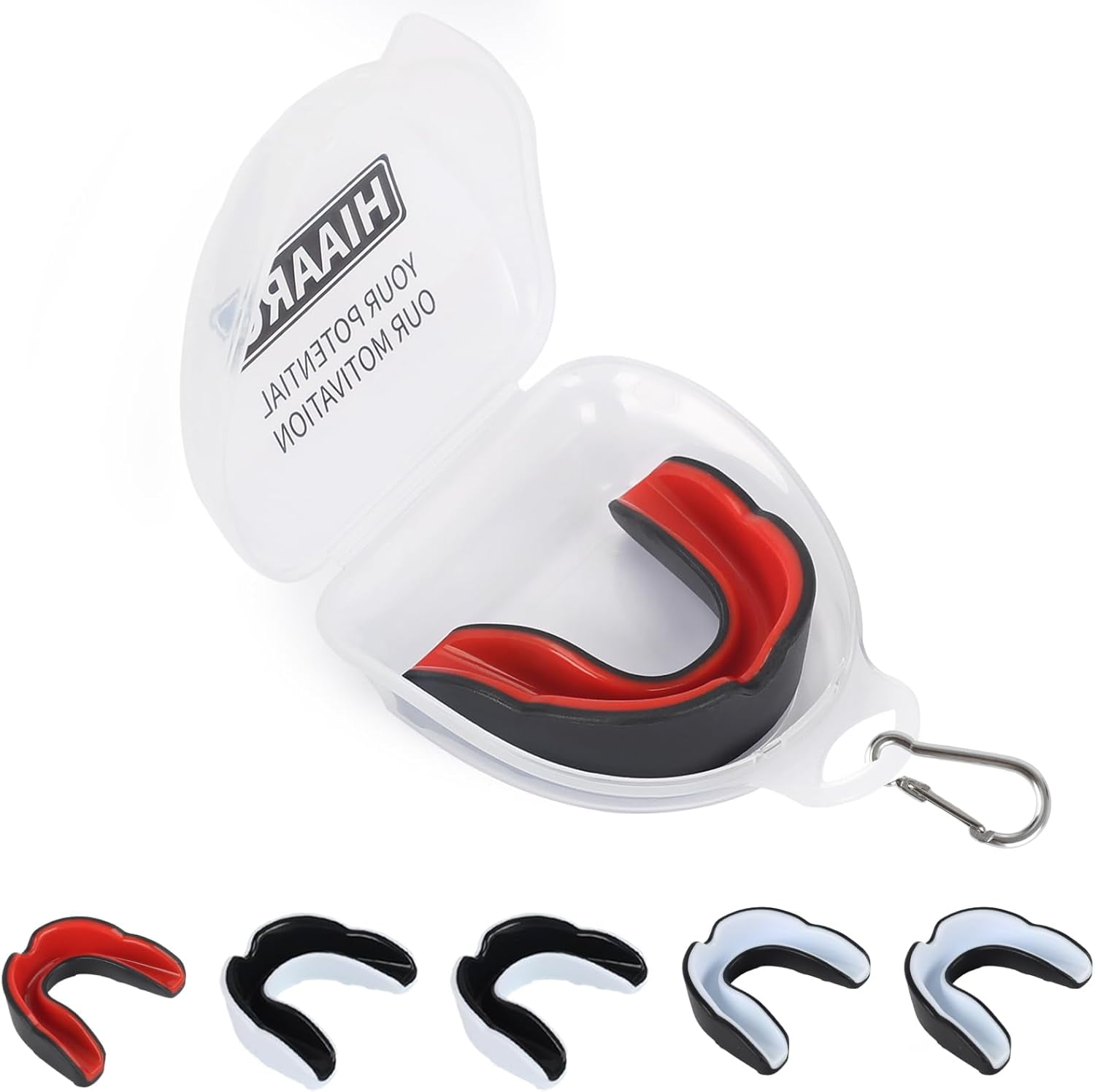 2 Pack Sports Mouthguard, Kids & Youth Mouth Guard with Case for Boxing