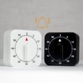 thumbnail image 1 of 2-Pack Square 60 Minute Mechanical Kitchen Timer,Chef Cooking Timer Clock with Loud Alarm,No Batteries Required - Kitchen Learning Management Timer, 1 of 7