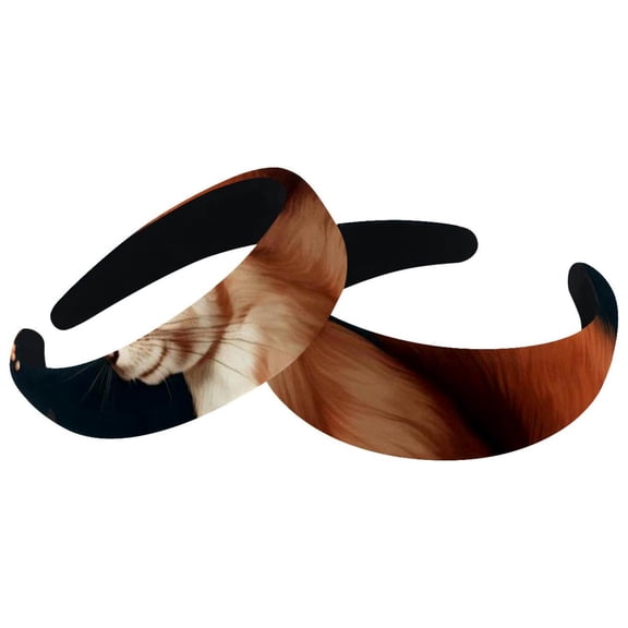 2 Pack Squirrel Headbands -Wide Fashion Head Bands for Women and Girls