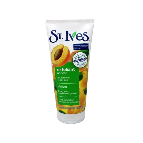 St. Ives Fresh Skin Exfoliating Face Scrub, Apricot Facial Exfoliator 6 oz - 2 Pack