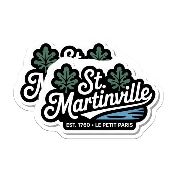 (2 Pack) St Martinville Magnets - Louisiana Le Petit Paris Est 1760 - Acadiana Historic City Travel Souvenir Collectibles - 5 Inches On Longest Side - Thick Durable Magnet - Made in USA - MAG19228