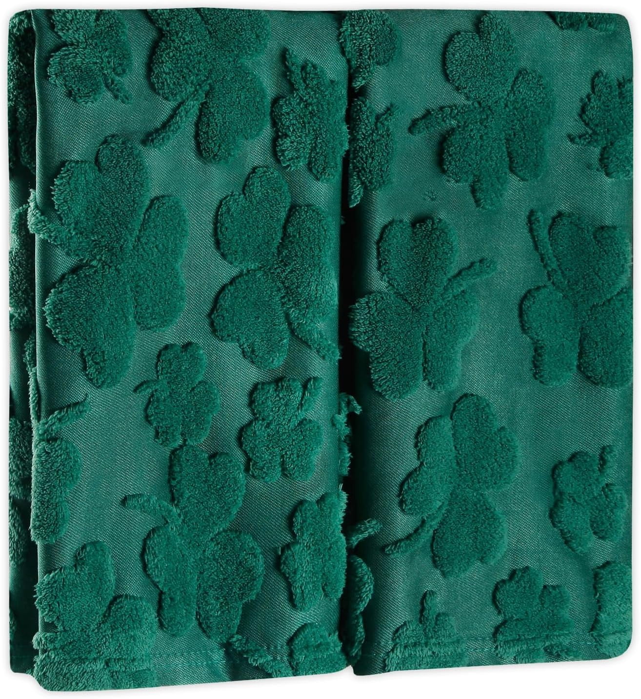 2 Pack St. Patrick's Day Hand Towels Green Clover Bathroom Decorative