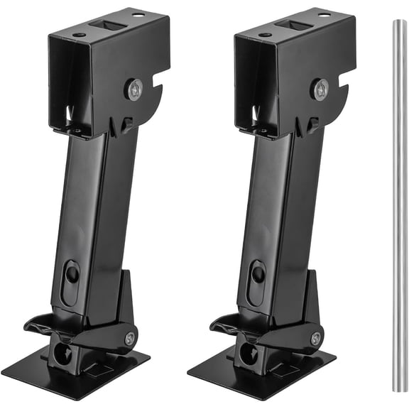 2 Pack Stabilizer Jacks, Telescoping RV Camper Accessories with Adjustment Jack Rod Handle for Travel 450kg(1000 Lbs) Capacity Each, 11.4"-18"