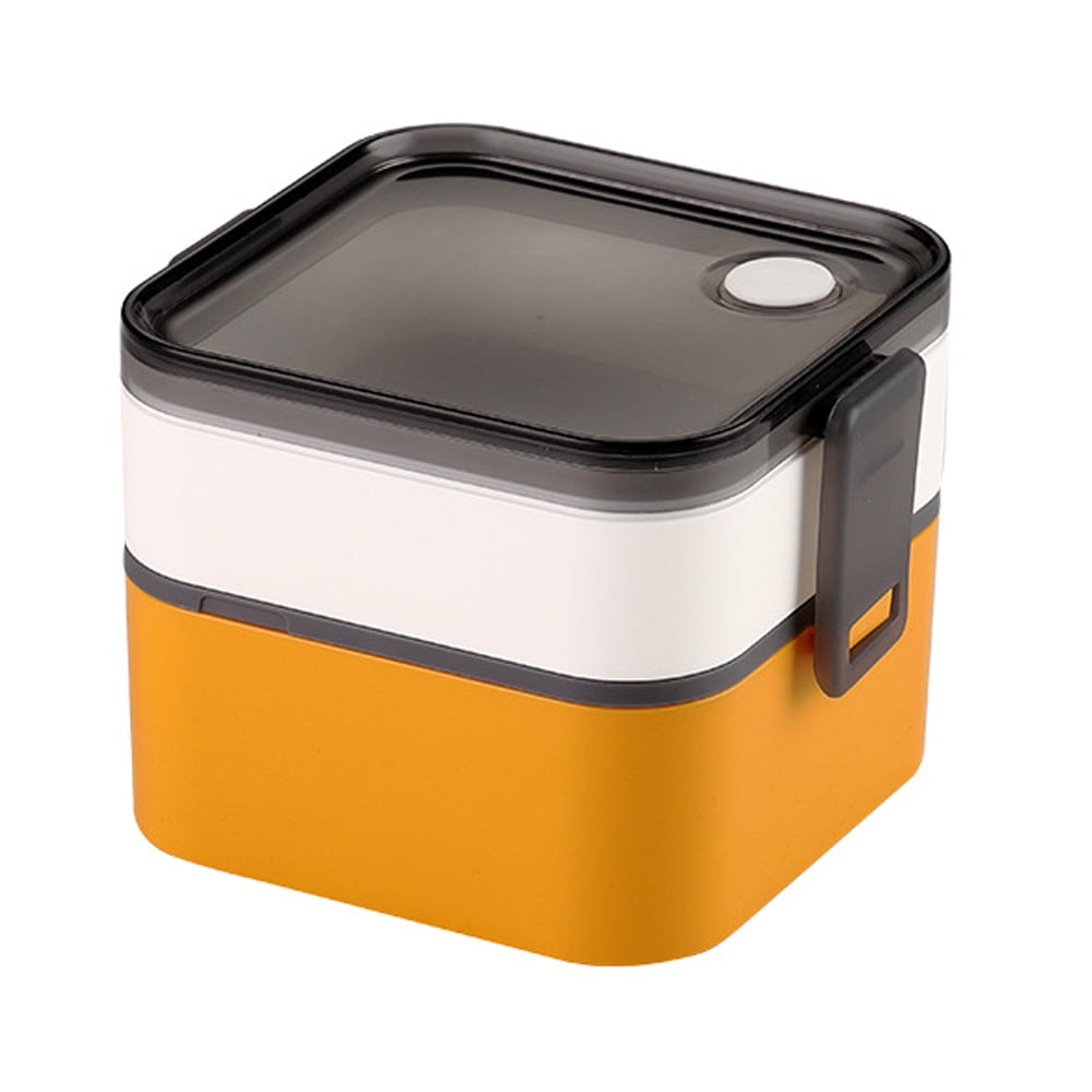 2 Pack Stackable Bento Box Japanese Lunch Box Kit ,2In1 Compartment