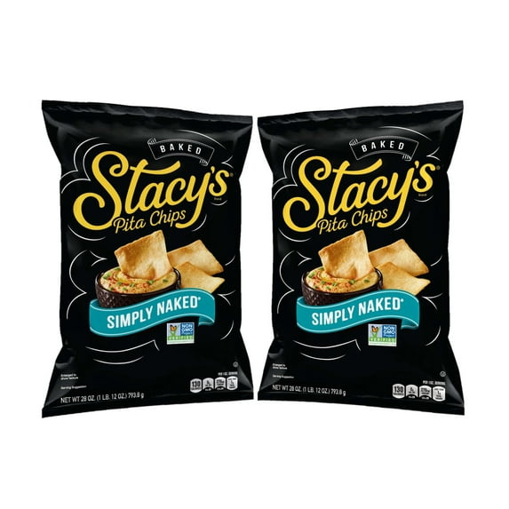2 Pack | Stacy's Pita Chips Simply Naked (28 oz.)