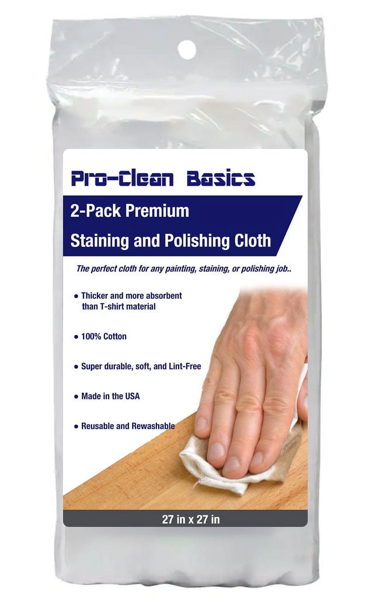 2Pack Staining and Polishing Cloth