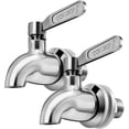 thumbnail image 1 of 2 Pack Stainless Steel Beverage Jar Dispenser Replacement Spigot Faucet, 1 of 11
